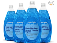 Amazon Basics Liquid Dish Soap, Fresh Scent, 30 fl oz/885 mL, Pack Of 4 - thumbnail 1