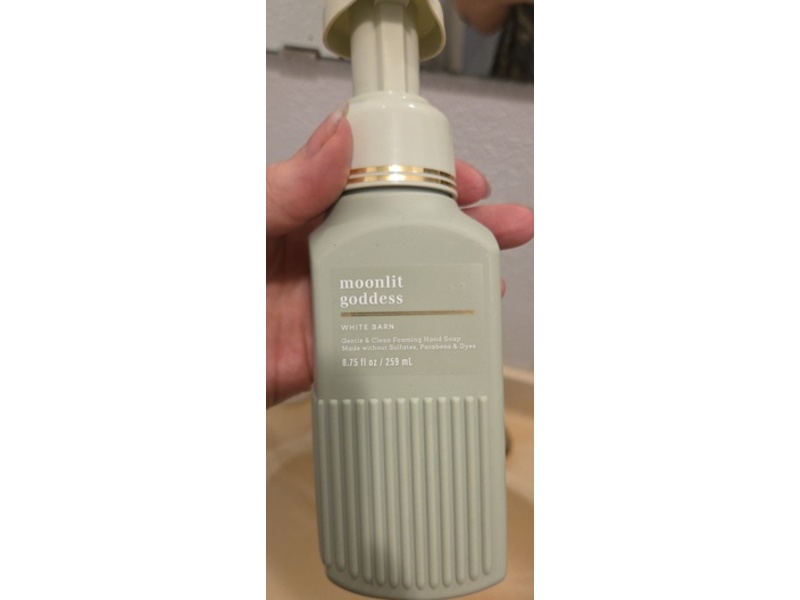 Bath & Body Works White Barn Gentle & Clean Foaming Hand Soap, Moonlit Goddess, 8.75 fl oz/259 mL, Pack Of 2