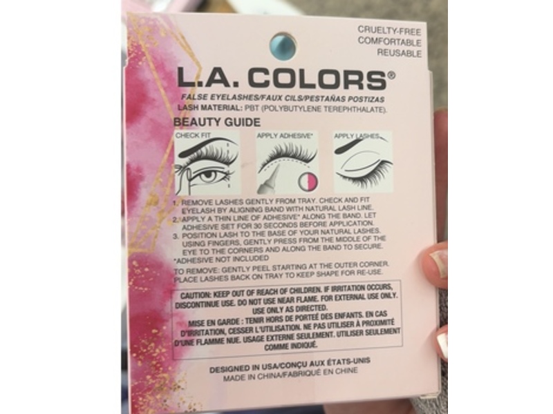 L.A. Colors Double The Drama False Lashes, 3D Faux Mink, 2 Pairs