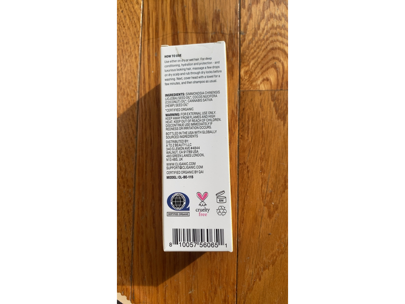 Cliganic Nourish Hair Serum, 2 fl oz/60 mL