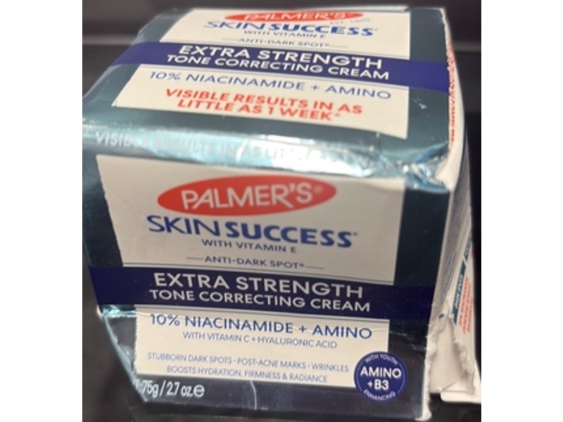 Palmer's Skin Success Extra Strength Tone Correcting Cream, 10% Niacinamide + Amino, 2.7 oz/75 g