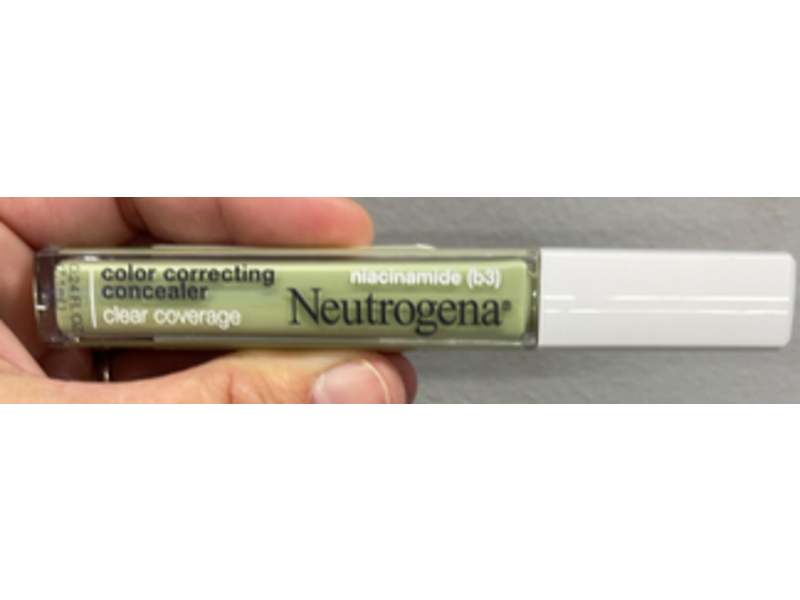 Neutrogena Clear Coverage Color Correcting Concealer, Green, 0.24 fl oz/7.1 mL