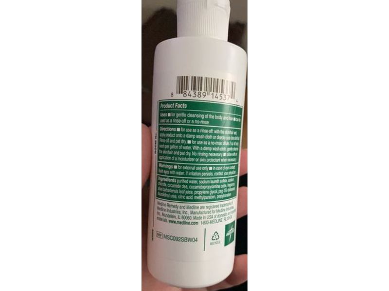 Medline Remedy Essentials Cleanser Shampoo & Body Wash Gel, 4 fl oz/118 mL