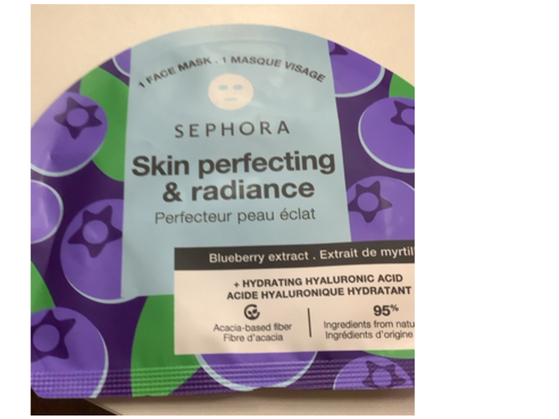 Sephora Skin Perfecting & Radiance Face Mask, Blueberry Extract, 1 Count