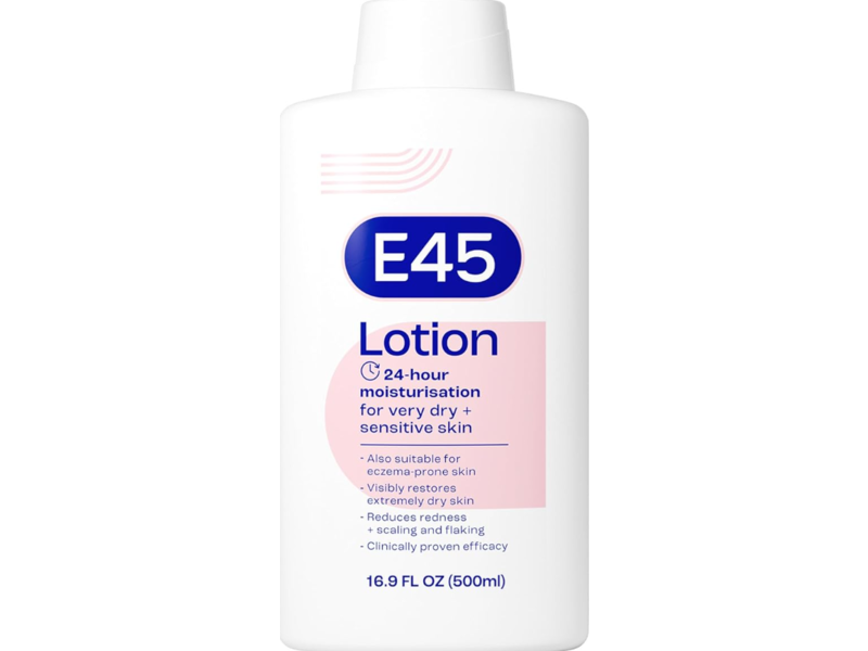 E45 24-Hour Moisturisation Lotion, 500 mL