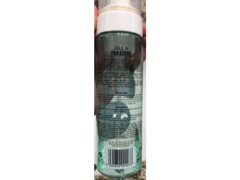 Isle Of Paradise Glow Clear Self-Tanning Mousse, Medium, 6.76 fl oz/200 mL
