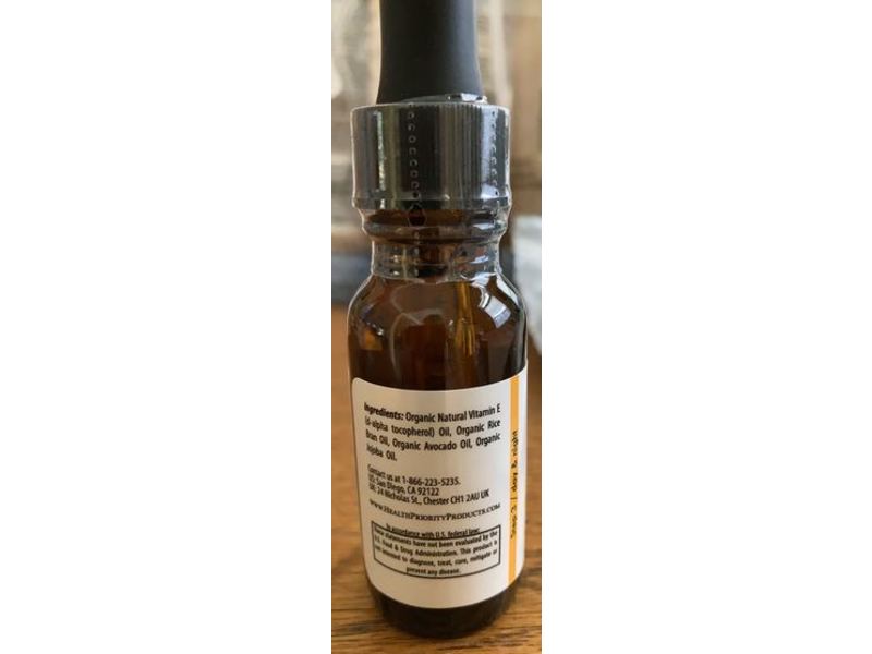 Health Priority Vitamin E Enhance, Unscented, 0.5 fl oz/15 mL
