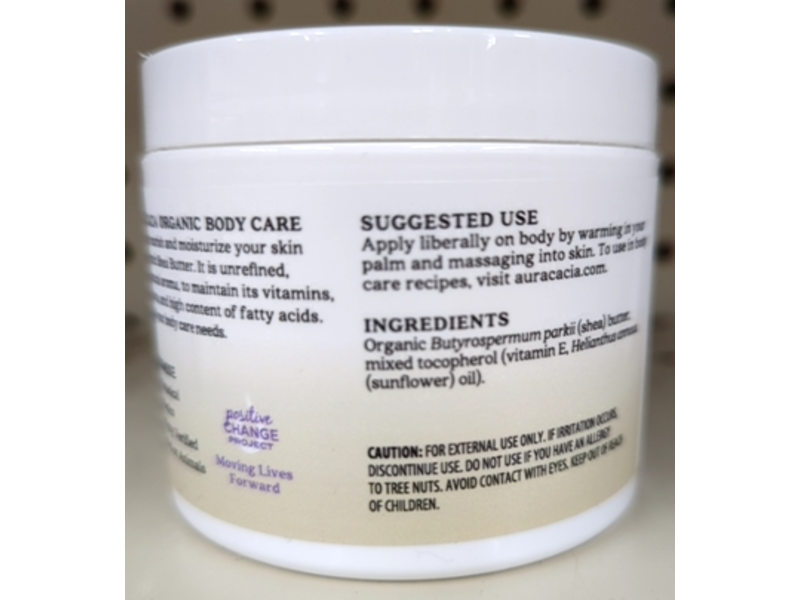Aura Cacia Organic Shea Butter, 3.25 oz/92 g