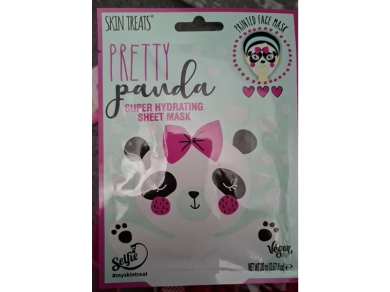 Skin Treats Super Hydrating Sheet Mask, Pretty Panda, 0.67 fl oz/20 mL