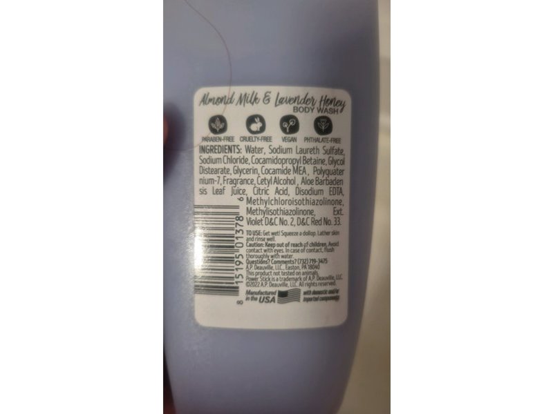 Soft Whisper Moisturizing Body Wash, Almond Milk & Lavender Honey, 18 fl oz/473 mL