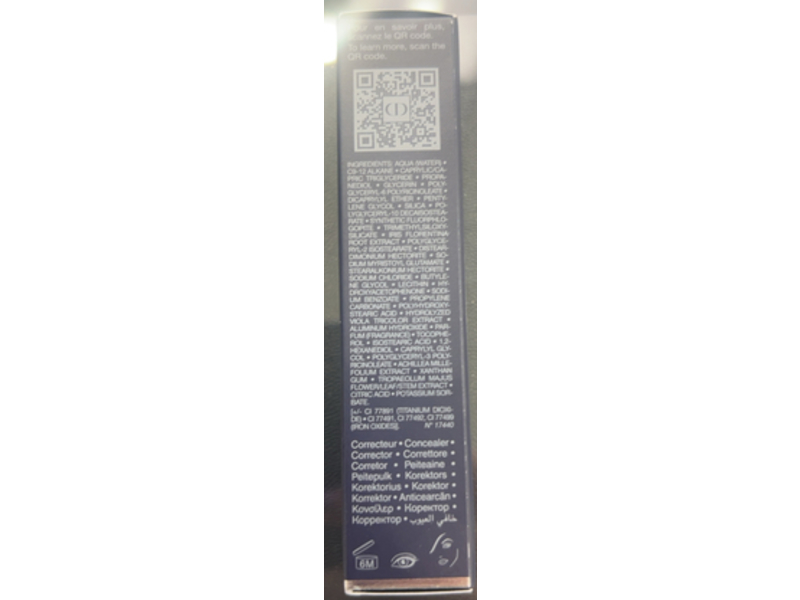 Dior Forever Skin Correct Concealer, 1CR Cool Rosy, 0.37 fl oz/11 mL