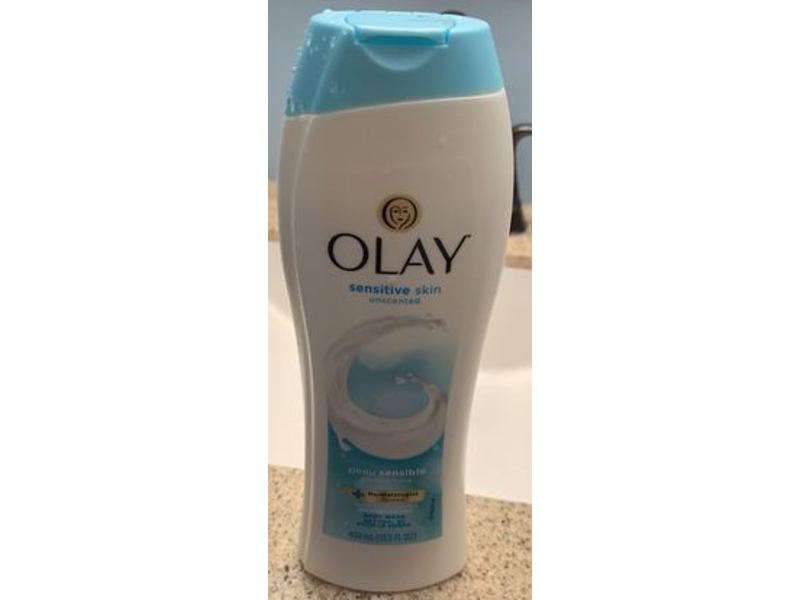 Olay Sensitive Skin Body Wash, Unscented, 400 mL