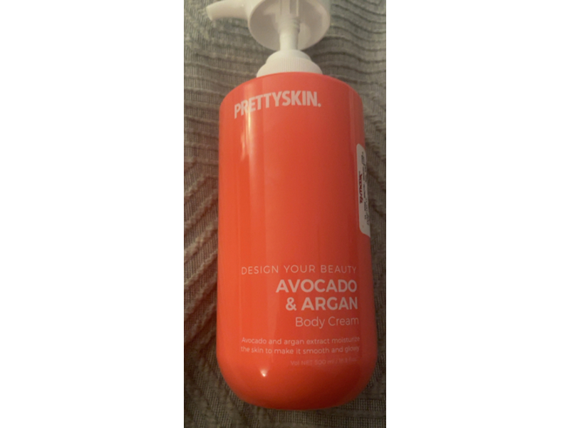 Pretty Skin Body Cream, Avocado & Argan, 16.9 fl oz/500 mL