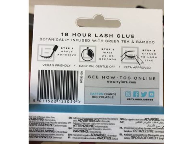 Eylure London 18 Hours Lash Glue, 0.15 fl oz/4.5 mL