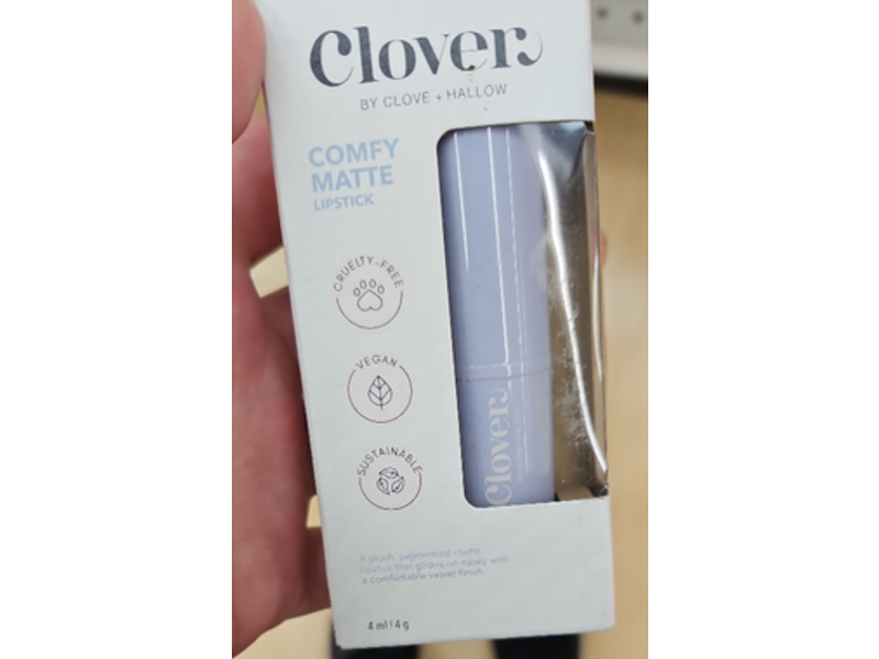 Clover Comfy Matte Lipstick, Bunny, 4 g