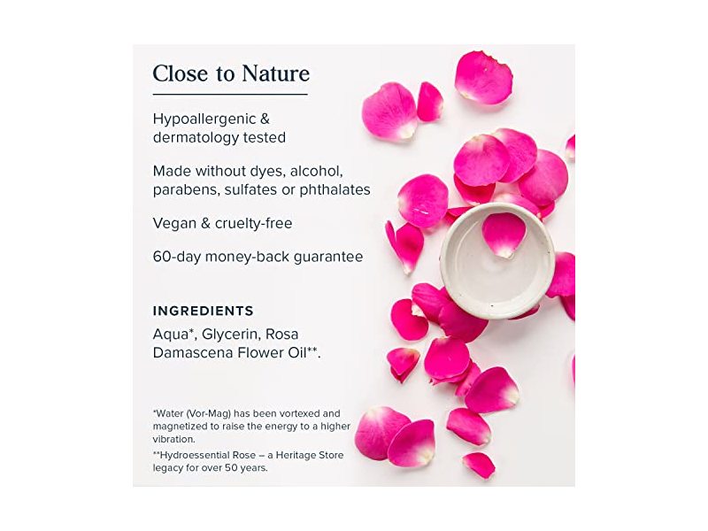 Heritage Store Rosewater & Glycerin Hydrating Facial Mist, (12oz)