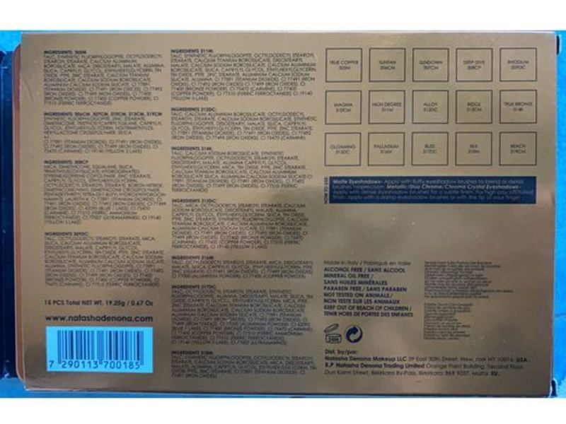 Natasha Denona Bronze Eyeshadow Palette, 0.67/19.25 g