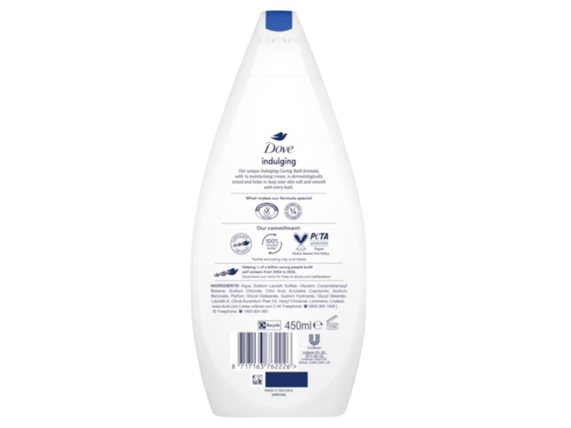 Dove Indulging Caring Bath Moisturising Cream, 15.2 fl oz/450 mL
