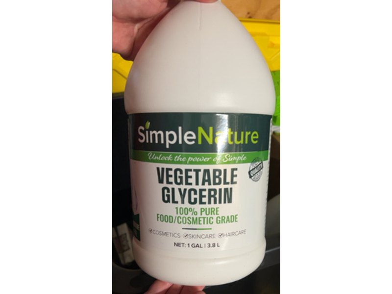 SimpleNature Vegetable Glycerin, 3.8 L