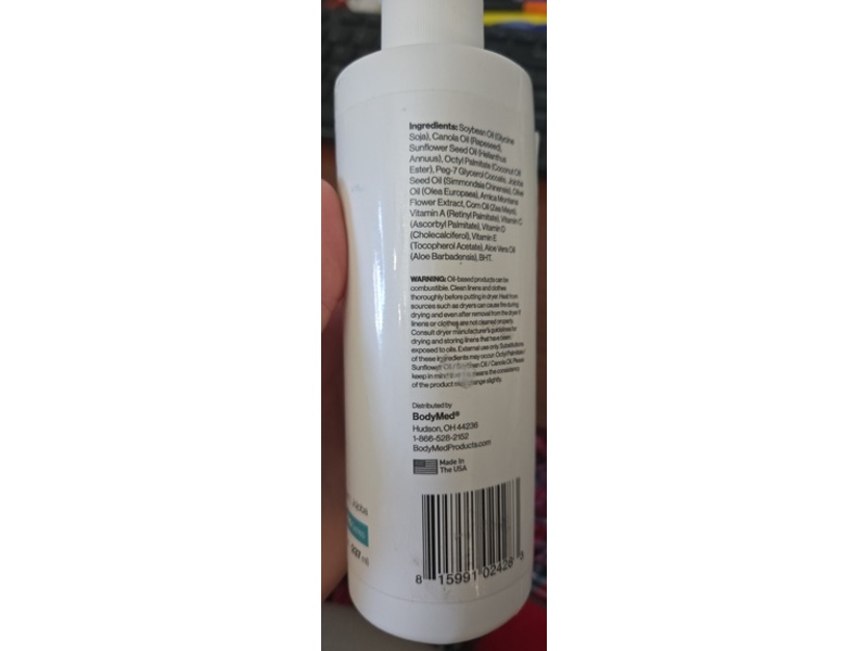 Bodymed Formulations Massage Oil, 8 fl oz/237 mL