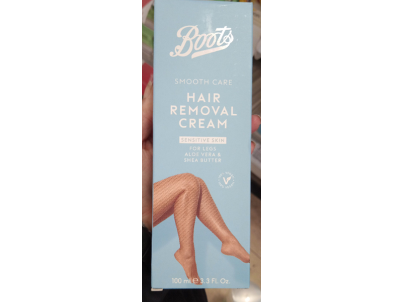 Boots Smooth Care Legs Hair Removal Cream Sensitive Skin, 3.3 fl oz/100 mL