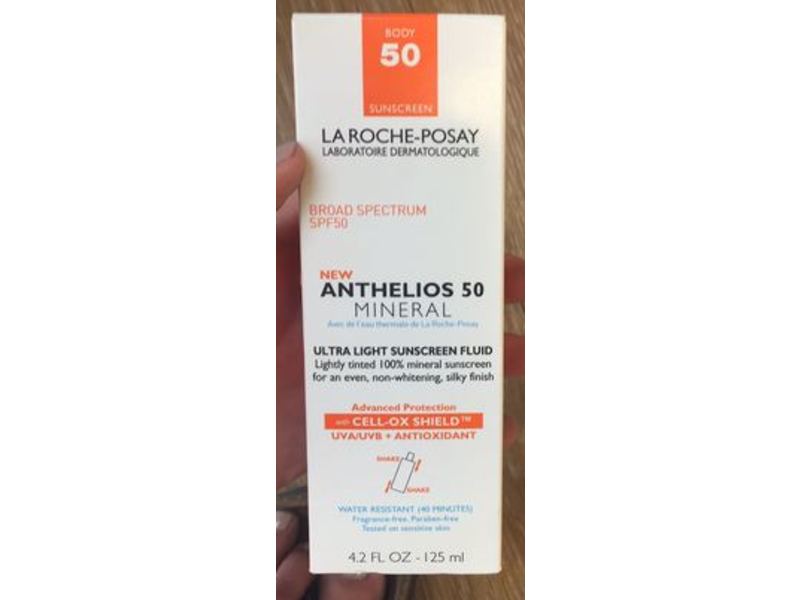 La Roche-Posay Anthelios 50 Mineral Ultra Light Sunscreen Fluid, SPF 50, 4.2 fl oz/125 mL