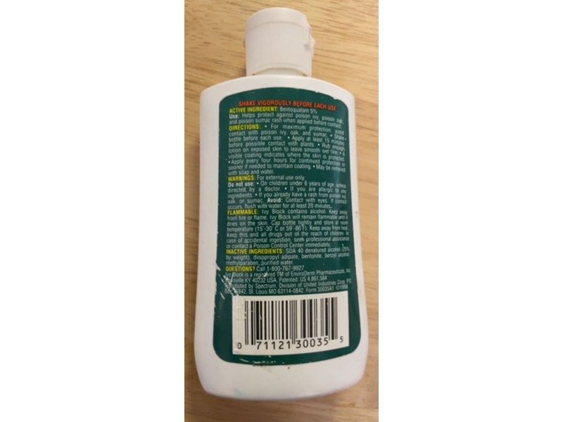 Cutter Ivy Block Lotion, 3 fl oz/88 mL