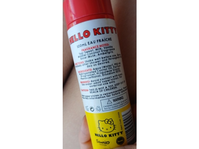 Hello Kitty Eau Fraiche, Very Vanilla Splice, 100 mL