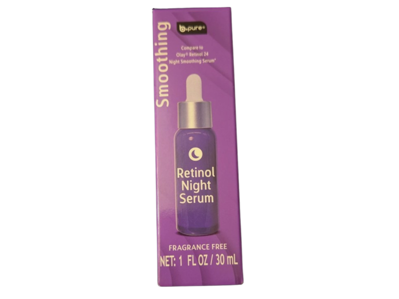 B.pure Smoothing Retinol Night Serum, Fragrance Free, 1 fl oz/30 mL