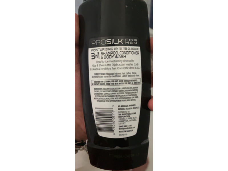 Prosilk 3 In 1 Shampoo, Conditioner & Bodywash, Aloe & Shea Butter, 16 fl oz/473 mL