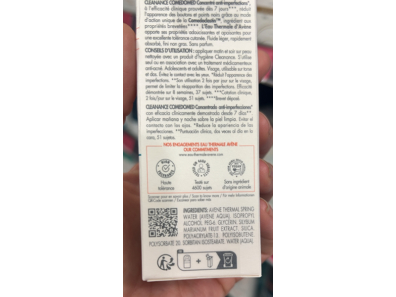 Avene Cleanance Comedomed Anti-Imperfection Concentrate, 30 mL