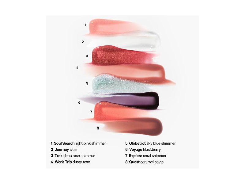 Milk Odyssey Hydrating Non-Sticky Lip Oil Gloss, Globetrot, 0.2 oz /6.5 mL