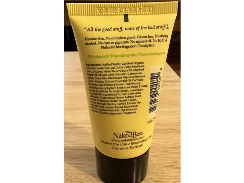 The Naked Bee Moisturizing Hand & Body Lotion, Citron & Honey, 1.5 fl oz/45 mL
