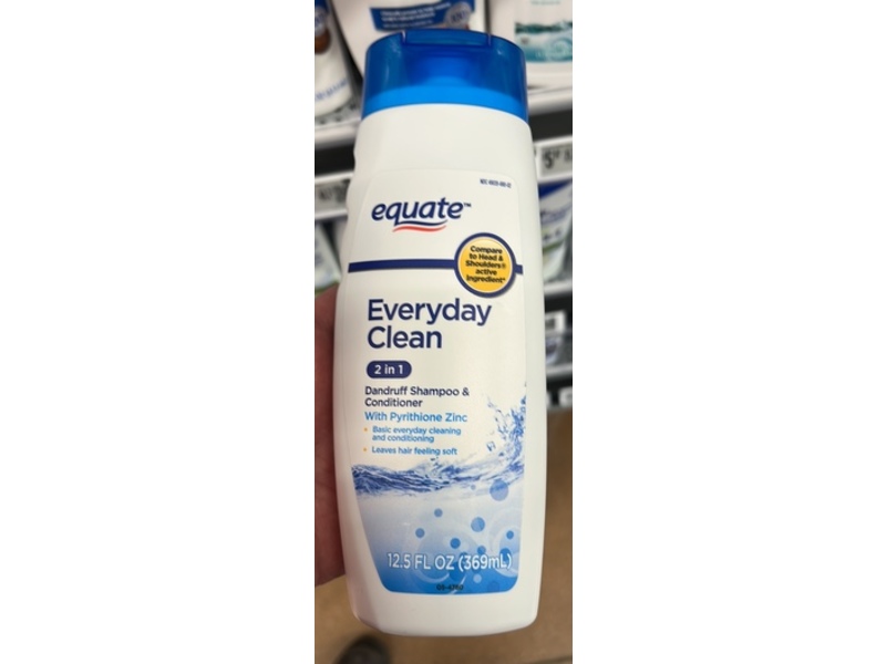 Equate Everyday Clean 2 In 1 Dandruff Shampoo, 12.5 fl oz/369 mL