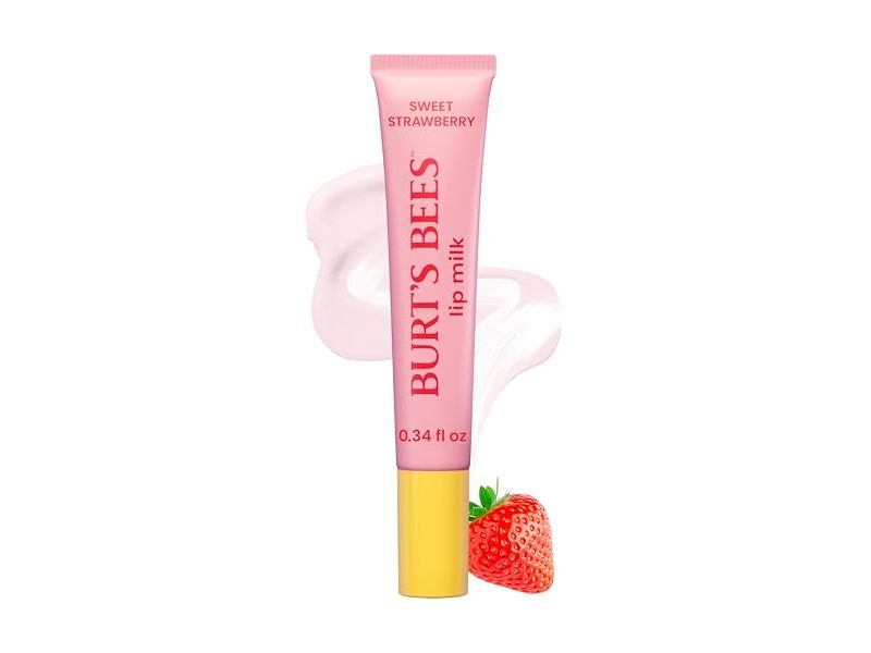 Burt’s Bees Lip Milk, Sweet Strawberry, 0.34 fl oz/10.05 mL