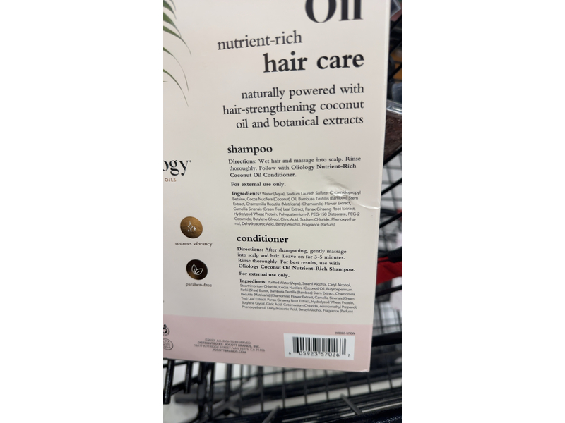 Oliology Nutrient Rich Coconut Oil Shampoo & Conditioner, 32 fl oz/945 mL