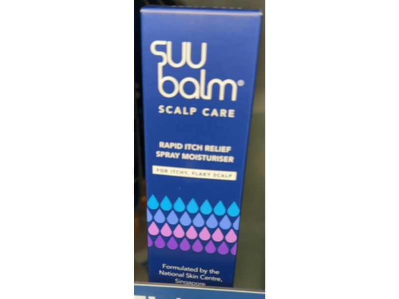 Suu Balm Scalp Care Rapid Itch Relief Spray Moisturiser, 1.3 fl oz/40 mL