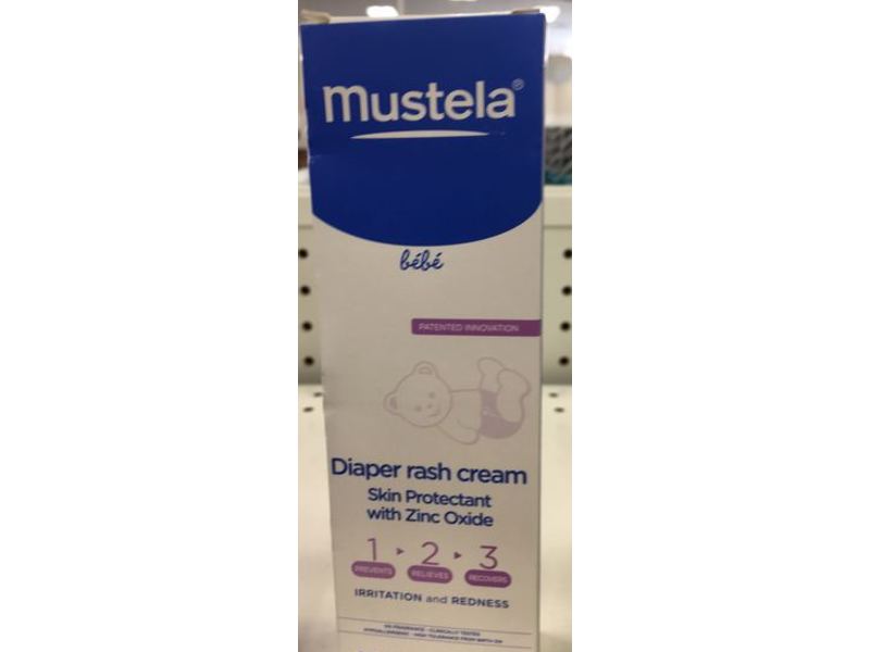 Mustela 123 Diaper Rash Cream, 3.8 oz/108 g