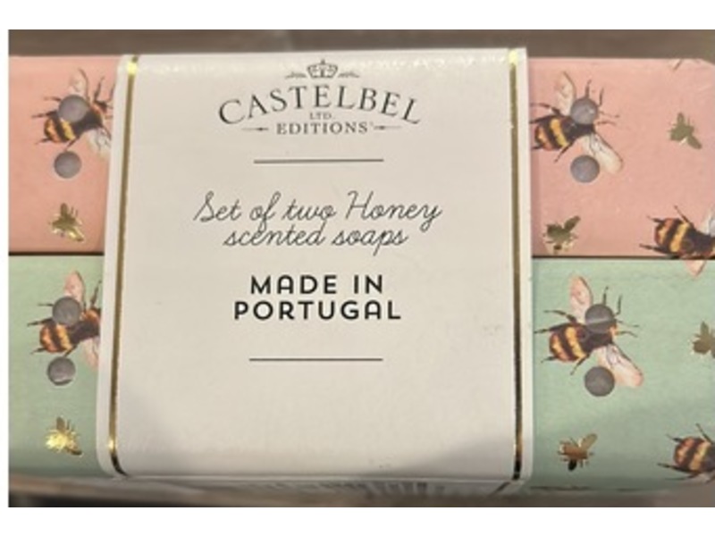 Castelbel Honey Scented Soaps, Busy Bee, 7 oz/200 g, Set Of 2