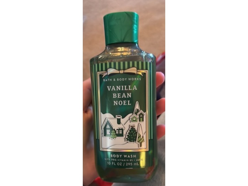 Bath & Body Works Vanilla Bean Noel Body Wash, Pro-Vitamin B5 + Aloe, 10 fl oz/295 mL