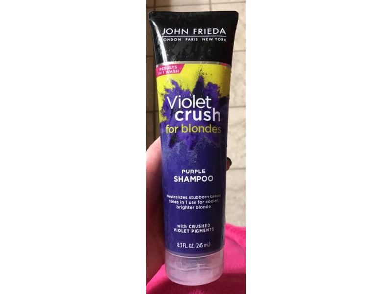 John Frieda Purple Shampoo, Violet Crush For Blondes, 8.3 fl oz/245 mL