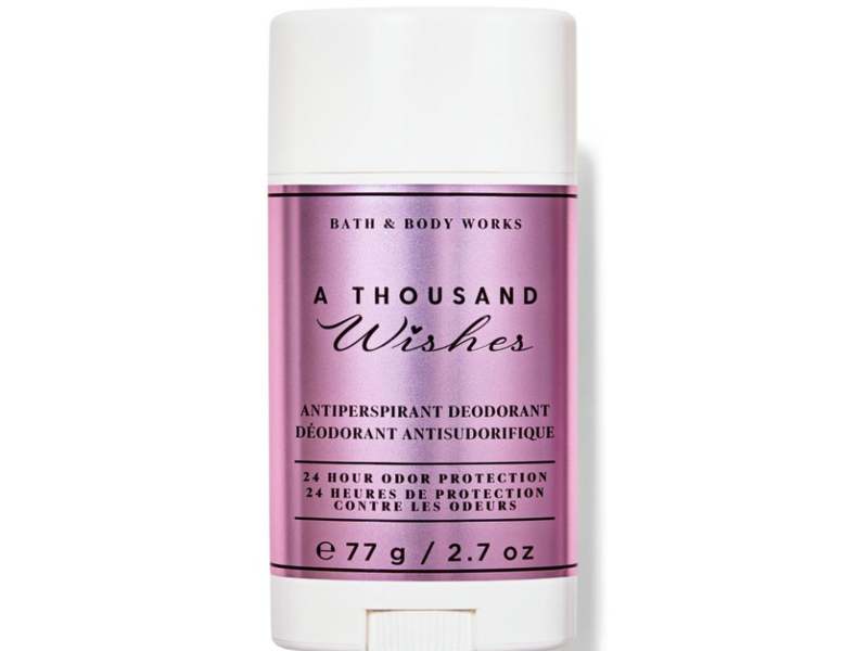 Bath & Body Works Antiperspirant Deodorant, A Thousand Wishes, 2.7 oz/77 g