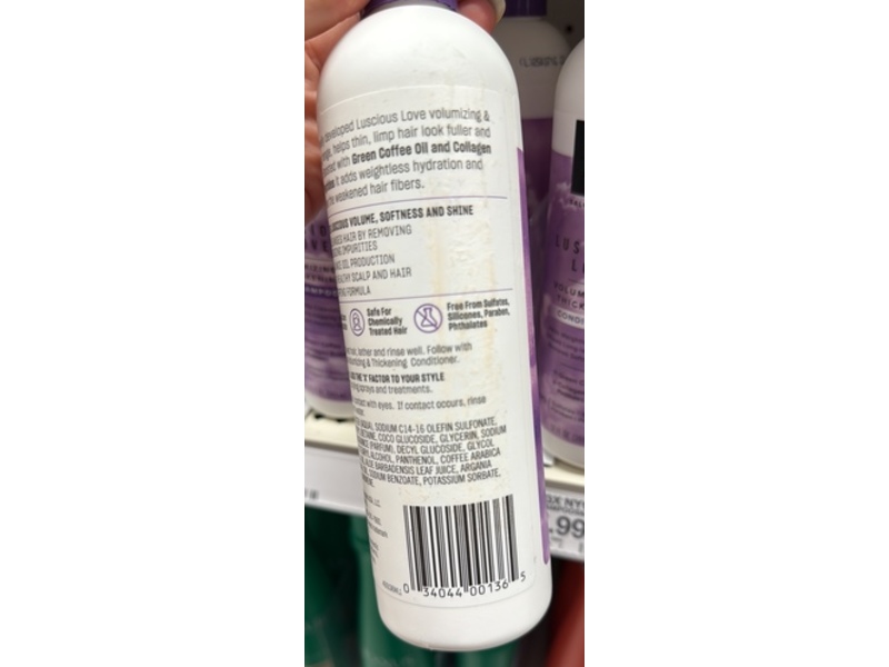 Sgx Nyc Luscious Love Volumizing & Thickening Shampoo, 12 fl oz/355 mL