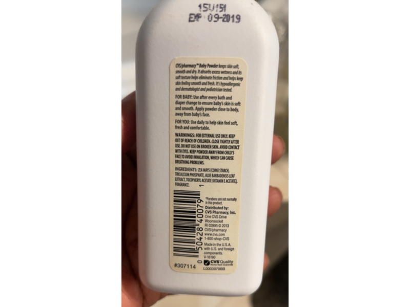 CVS Baby Powder, Mild & Gentle, 4 oz/113 g