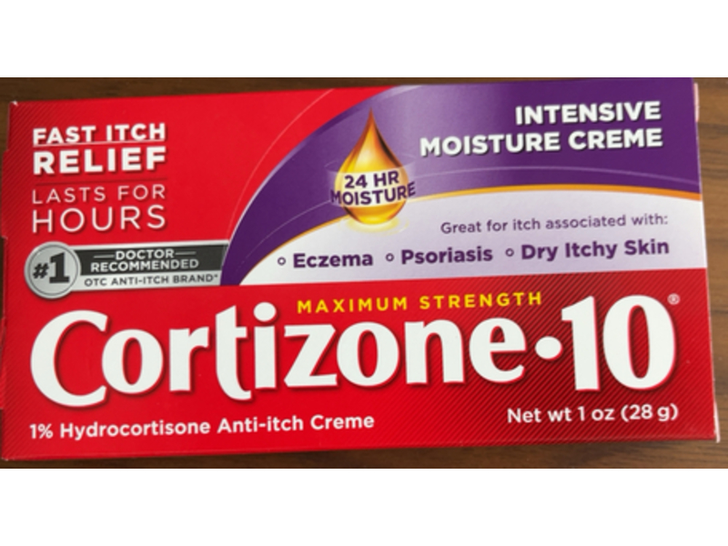Cortizone.10 Fast Itch Relief Intensive Moisture Creme, Maximum Strength, 1 oz/28 g