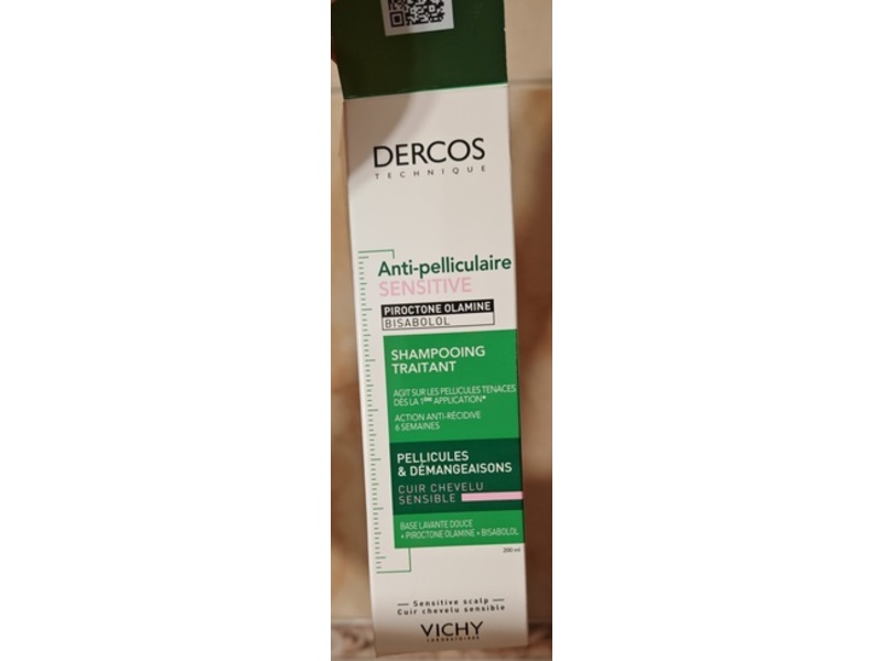 Vichy Dercos Anti-Dandruff Sensitive Shampoo, 200 mL