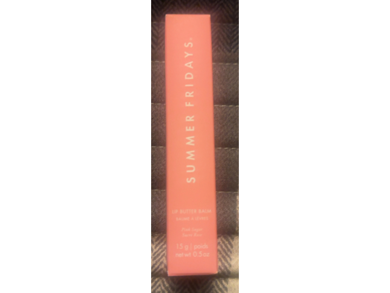 Summer Fridays Lip Butter Balm, Pink Sugar, 0.5 oz/15 g