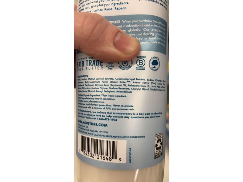 SheaMoisture Soothing Body Wash, Oatmeal & Vitamin E, 19.8 fl oz/586 ml