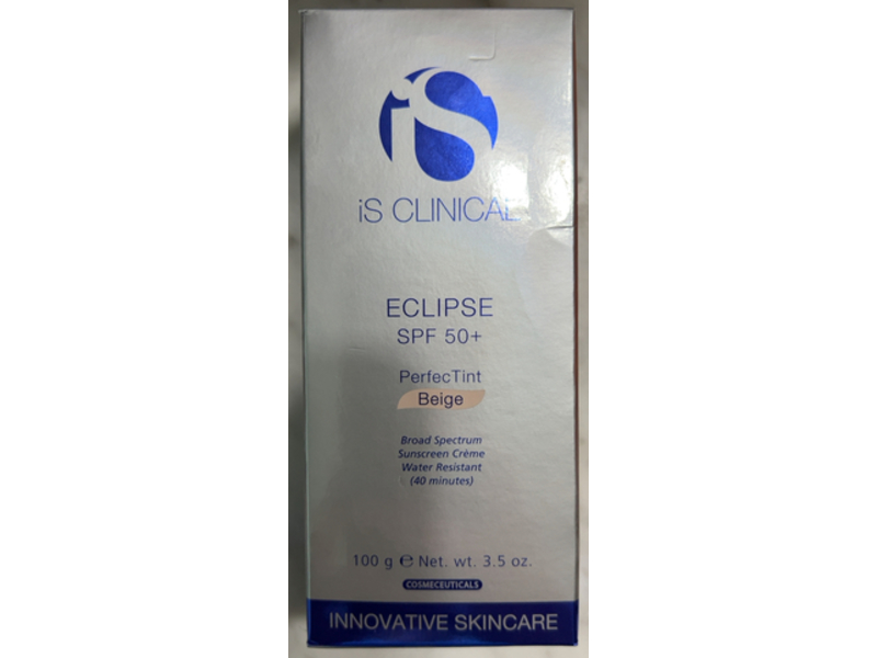 IS Clinical Eclipse Perfec Tint Sunscreen, Beige, SPF 50+, 3.5 oz/100 g