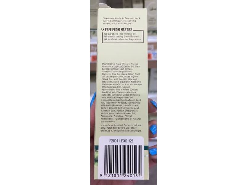 Olive Moisturizing Day Cream, 1.52 fl oz/45 mL